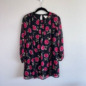 Kate Spade New York Hazy Rose Metallic Chiffon Dress